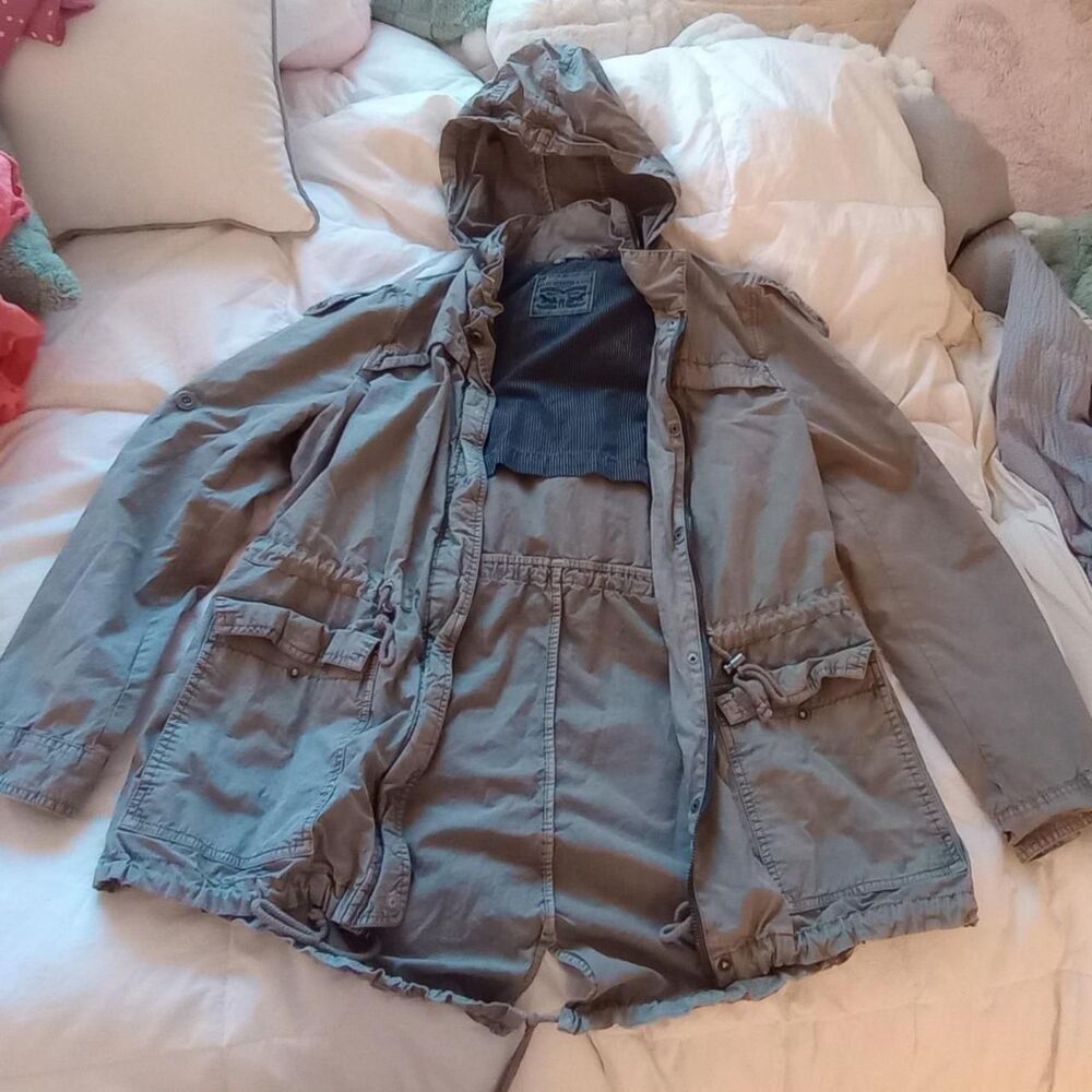 Levi-s Women's Grey and Khaki Jacket